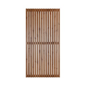 Quadra Sichtschutzzaun-Element, 90x180 cm, natur lackiert, Holzlatten für Gartenprivatsphäre.