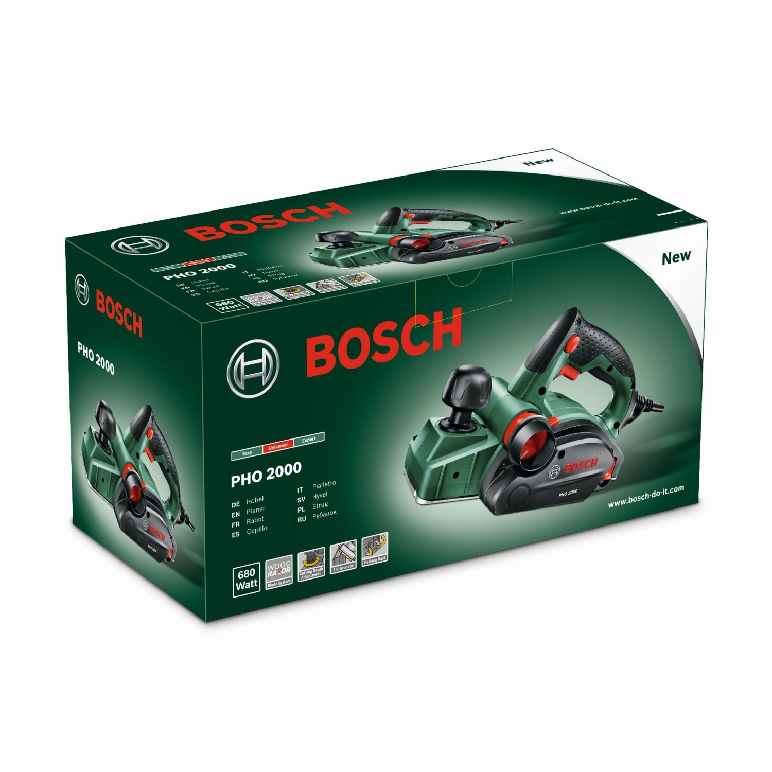 Bosch Elektrohobel PHO 2000 in Originalverpackung. Hobel für präzise Holzbearbeitung.