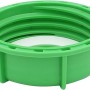 Grüne Schraubkappe DN 80 für IBC Container mit Grobgewinde als Zubehör für Regentonnen.