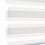 Gardinia Doppelrollo EasyFix, 90x150 cm, Weiß, mit transparenten und blickdichten Streifen.