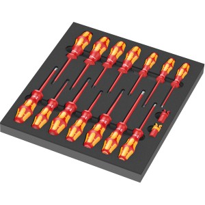 Wera Schaumstoffeinlage 9711 inkl. VDE Schraubendreher-Set 16-teilig