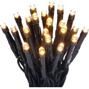 LED-Lichterkette 80 LEDs Warmweiß Grünes Kabel 8,92 m mit Timer