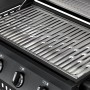 Detailaufnahme des Enders® Gasgrills San Diego Next 4 mit Edelstahlrost und 4 Brennern.