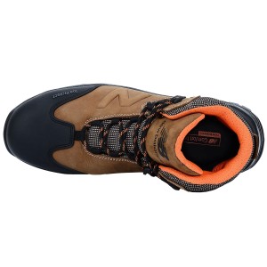 New Balance Sicherheitsstiefel Allsite S3, braun-schwarz, Gr. 44, mit Fiberglas-Zehenkappe.