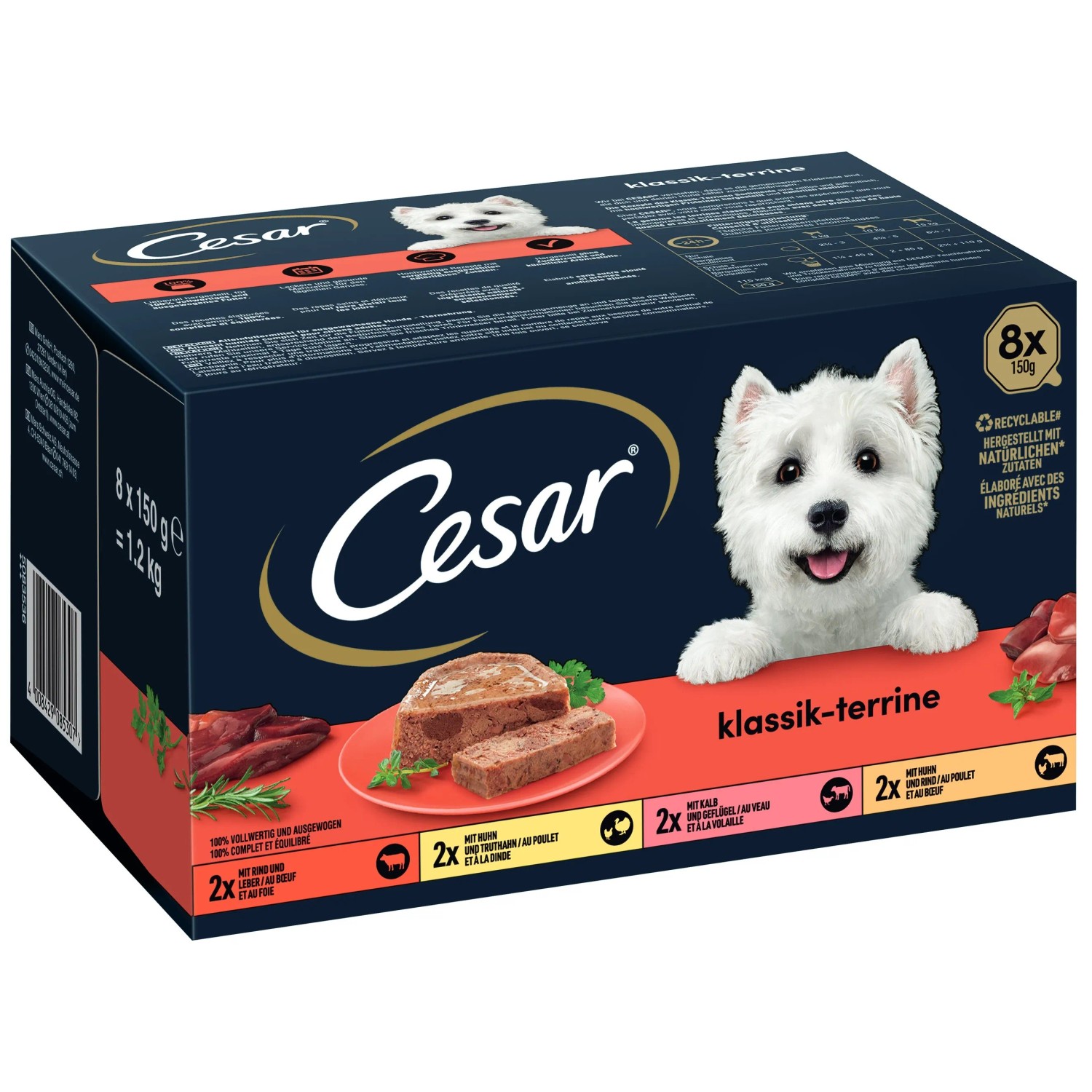 Cesar Hunde-Nassfutter Multipack Klassik-Terrine 8 x 150 g kaufen bei OBI