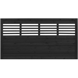 Sichtschutzzaun Element Nicea Anthrazit 90 cm x 180 cm