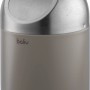 baliv Kosmetikeimer 1,25 l in Taupe mit Schwingdeckel aus Edelstahl.