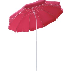 Balkonschirm Toluca Ø 200 cm Rosa-Rot mit Push-Up-Funktion