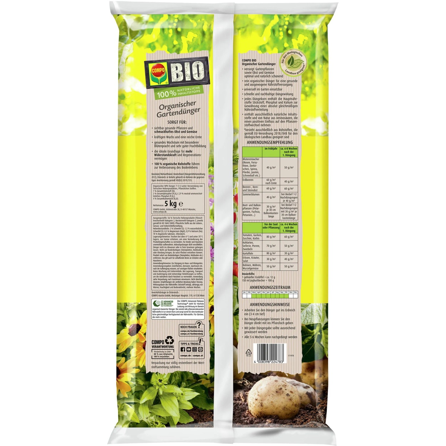 Compo Bio Organischer Gartendnger 5 kg kaufen bei OBI