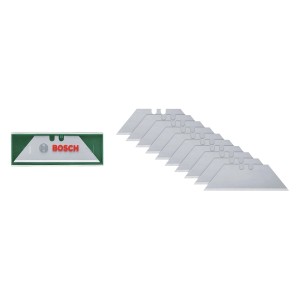 Bosch Trapezklingen, 10 Stück, im grünen Kasten und einzeln, für Klappmesser.