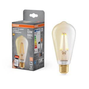 Osram LED-Leuchtmittel E27 Edison E53 Dimmbar 6 W 680 lm 14,3 x 6,4 cm