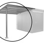 Biohort Seitendach für Gerätehaus AvantGarde A3, A7 Gr. L Quarzgrau-Metallic_4