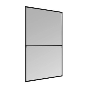 Windhager Insektenschutzrahmen Fenster, 120x220 cm, anthrazit, mit Mittelsprosse.