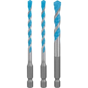 Bosch Bohrer-Set Expert Hex-9, 3-teilig, für präzise Bohrungen in verschiedenen Materialien.