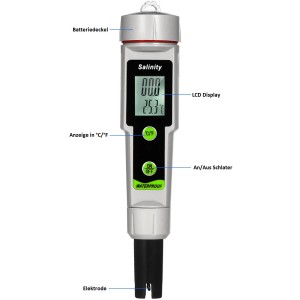 Summer Fun Salztestgerät: Digitales Messgerät zur Bestimmung des Salzgehalts im Pool.