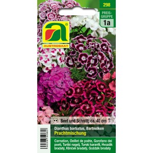 Austrosaat Bartnelken Prachtmischung: Mehrfarbige Blumensamen für sonnige Standorte.