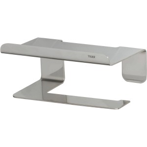 Tiger Toilettenpapierhalter Colar aus Edelstahl mit Ablage für Bad.