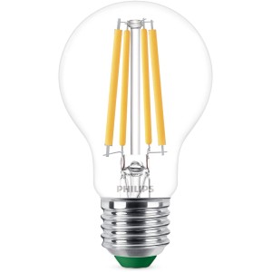 Philips LED-Leuchtmittel ultraeffizient E27 Glühlampenform 4W 840lm Klar