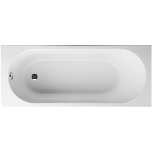 Villeroy & Boch O.Novo Rechteck-Badewanne, 170x75 cm, Weiß Alpin, Aufsicht.