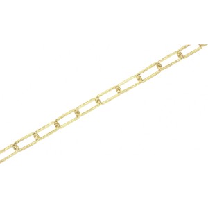 Goldene Zierkette Vierkant, 3x3 mm, als Meterware für Dekorationen.