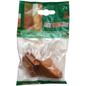 FN Neuhofer Außenecken Buche, 2er-Pack für FU018 Sockelleisten.