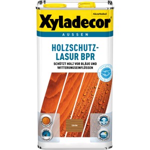 Xyladecor Holzschutz-Lasur Lärche 5l für Aussenanwendung. Holzlasur schützt vor Bläue und Witterungseinflüssen.