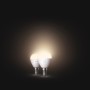 Philips Hue Luster Doppelpack: Zwei E14 Leuchtmittel mit warmweißem Licht.