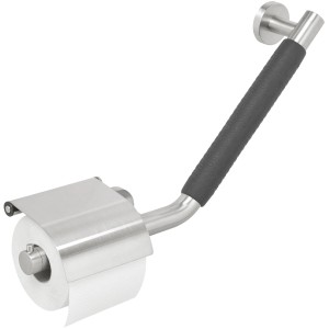 Tiger Sicherheitsgriff 135° rechts mit Papierhalter Boston Comfort & Safety aus Edelstahl.