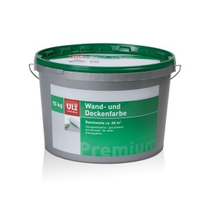 Wand- und Deckenfarbe Weiß matt 15 kg