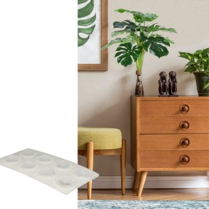 Wagner Elastikpuffer-Set EH3013 Ø 10 mm x 3 mm Transparent 24-tlg.