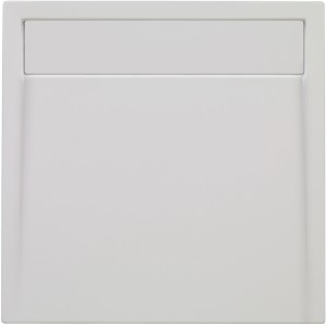 Rechteckige, weiße Ottofond Duschwanne Plateau, 100x80 cm, mit integriertem Ablauf.