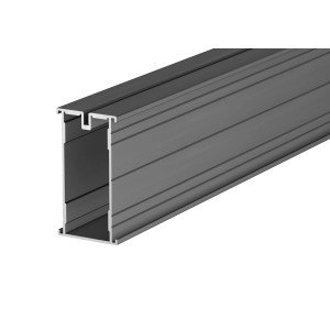 Aluprofil 45 mm x 85 mm x 4 m Schwarz