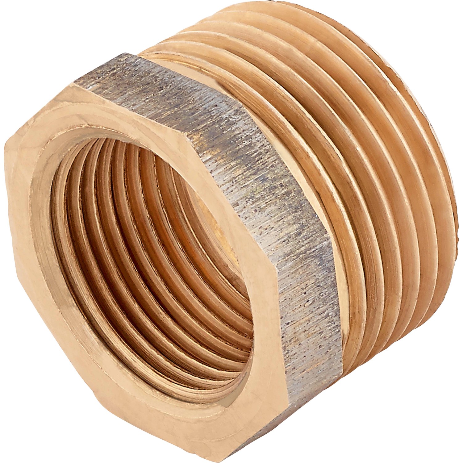 Gewinde-Reduzierstück aus Rotguss, 24,1/33,3 mm, für Sanitär- und Heizungsinstallationen.