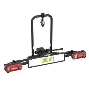 Eufab CROW 1 Fahrradträger für Anhängerkupplung, zusammenklappbar und E-Bike geeignet.