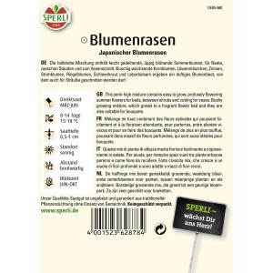 Samenpackung Sperli Blumenrasen Japanischer Blumenrasen. Blühmischung für Beet und Vase.