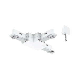 Paulmann URail T-Verbinder in Signalweiß für LED-Schienensysteme, 10,4x6,2cm.