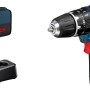 Bosch Professional Akku-Schlagbohrschrauber GSB 12 V-15 mit 2 Akkus, Ladegerät und Softbag.