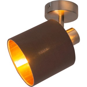 Näve Wand- und Deckenleuchte Maron, 1-flammig, mit goldfarbener Innenseite.