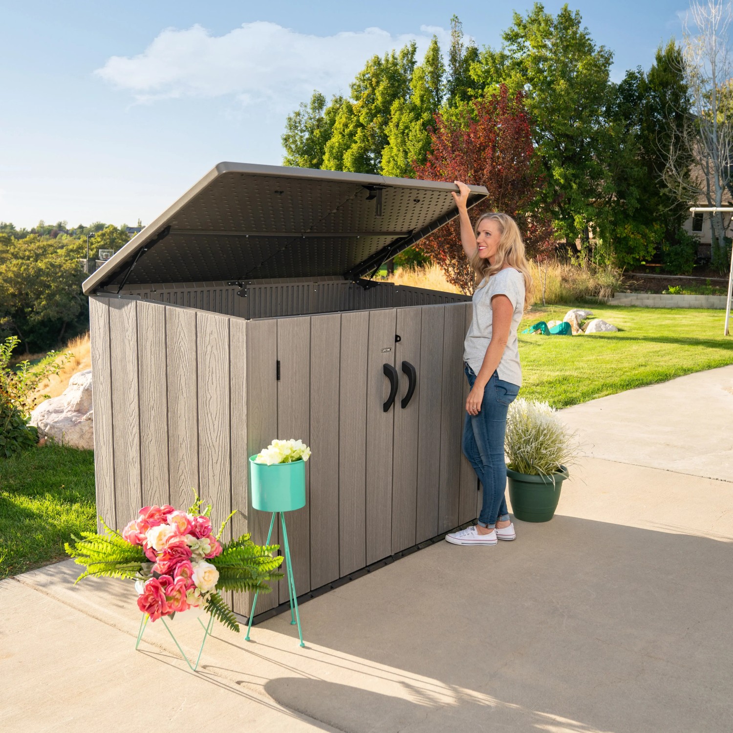truhe gartenpolster MR. DEKO Gartenbox Teak 430L Balkon Aufbewahrung 124cm Auflagenbox wetterfest Outdoor ab 329,00 € (Oktober 2026) BYTELIKE Ihr Perfekter Küchenhelfer: