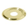 Glänzende Messing Abdeckrosette für Türspion, rund, 47 mm Außendurchmesser. Ideal für die Türaußenseite.