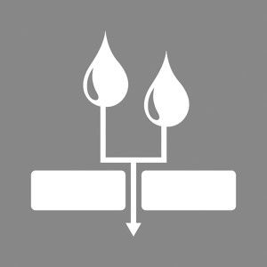 Symbol für Pearl-Effekt 2 Beschichtung bei Diephaus Pflastersteinen.