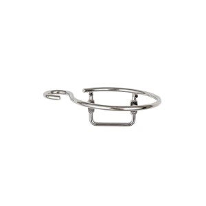 Wenko Haartrocknerhalter Milano aus Chrom mit Kabelhalter zur Wandmontage.