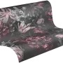 A.S. Création Vliestapete Rosen Grau-Rosa, florales Muster für Wandgestaltung.