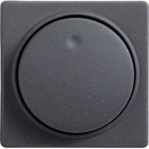 OBI Abdeckung für Dimmer Sirius, Samtgrau. Abdeckrahmen aus Kunststoff.