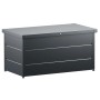 EcoStar Gartenbox Elegant, anthrazitgrau, 136x73x68 cm. Aufbewahrungsbox für Garten, wetterfest.