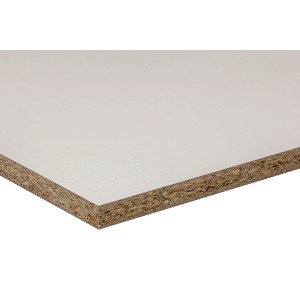 Küchenrückwand Kaindl, weiß/titan, Meterware, Detailansicht der Oberfläche.