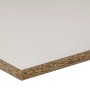 Küchenrückwand Kaindl, weiß/titan, Meterware, Detailansicht der Oberfläche.
