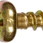 Gelb verzinkte LUX Universalschraube 3x12 mm mit Halbrundkopf und PZ-Antrieb.
