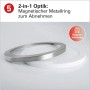 Näve LED-Deckenleuchte Bonus (22,5 cm) mit abnehmbarem, magnetischem Metallring.
