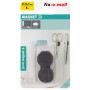 Fix-o-moll Magnetscheiben, 8er-Packung, Ferrit, 5 mm x 24,5 mm, schwarz. Haushaltshelfer für vielseitige Anwendungen.